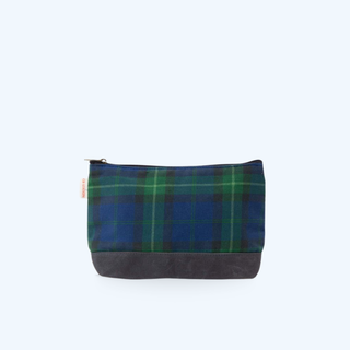 Plaid Waxed Clutch