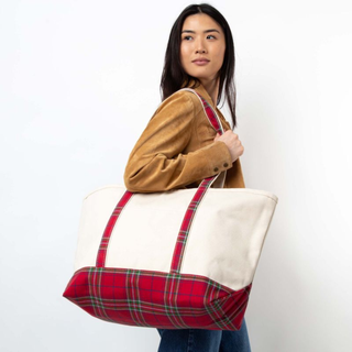 Plaid Large Tote