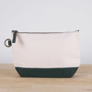 Canvas Zip Top Pouch