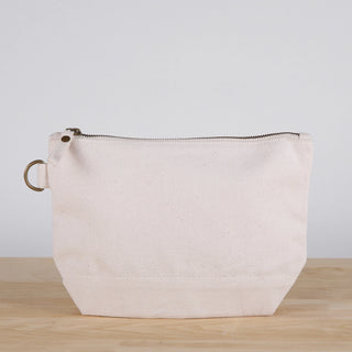 Canvas Zip Top Pouch